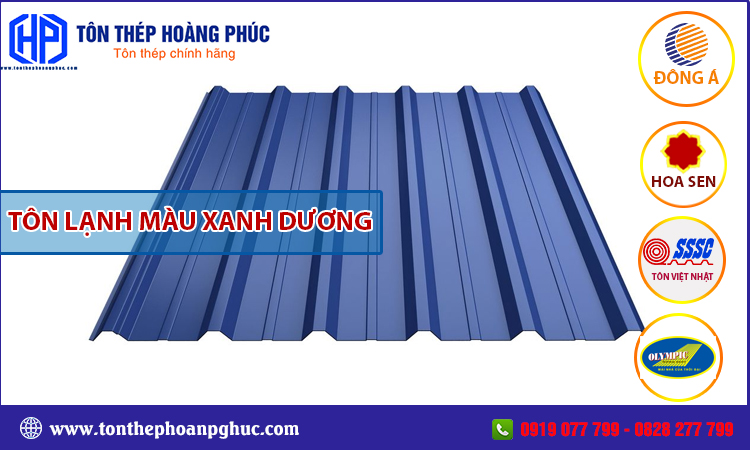 Tôn lạnh màu xanh dương